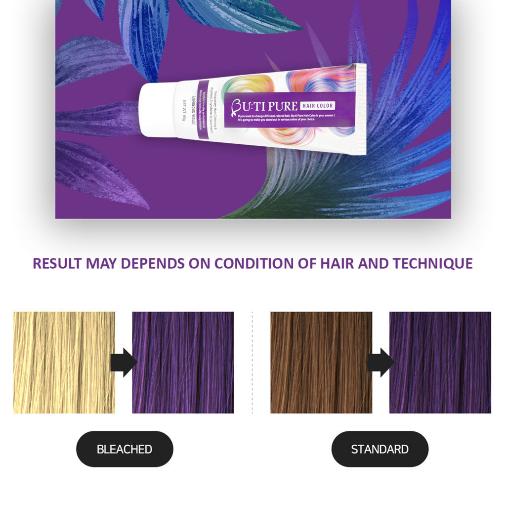 Result may depands on condition of hair and technique